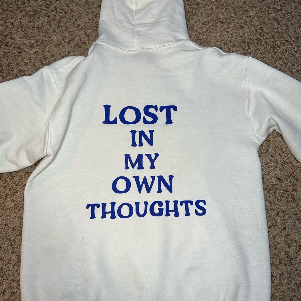 “lost in my own thoughts” sweatshirt